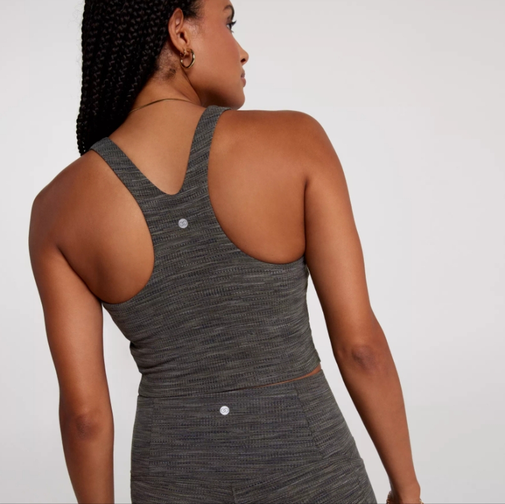 CALIA Jacquard Deep Green Support Tank
